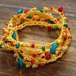 Elegant Oriental Wood Beads Versatile Bracelet