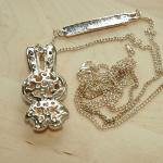 Miffy Diamante Pendant Long Chain Necklace