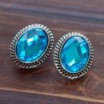 Madam Butterfly Vintage Earrings - Turquoise