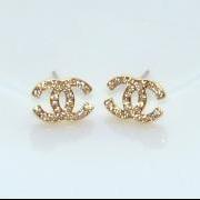 Dazzling Rose Gold Plated Pink Rhinestone Earrings