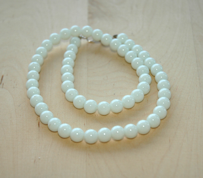 Elegant White Beads Versatile Necklace